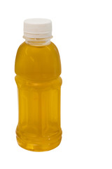 chrysanthemum Thai herb juice in plastic bottle isolated on whit