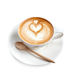 Cup of latte coffee