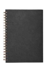 blank realistic spiral notepad notebook isolated on white backgr