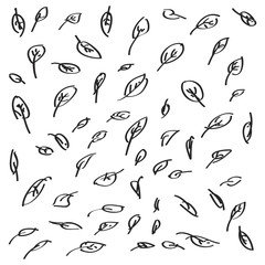 Simple doodle of some leaves