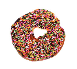 Donut isolated on white background