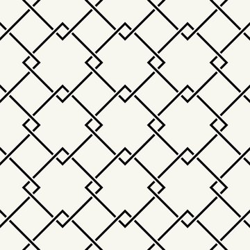 Vector seamless pattern.  Repeating intertwining cordage, ropes.