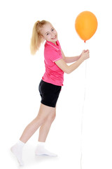 Stylish teenage girl