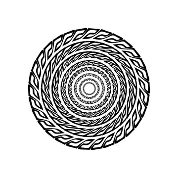 Spin Twirl Circle Tunnel Illustration