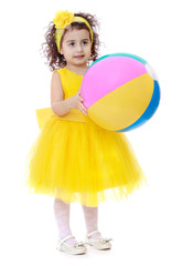 The girl with the ball