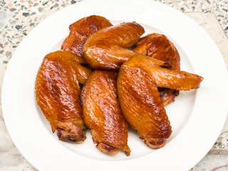 Grill chicken wings
