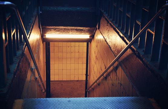 Scary Subway Stairs