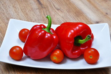 Peppers with tomatoes