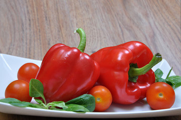 Peppers with tomatoes
