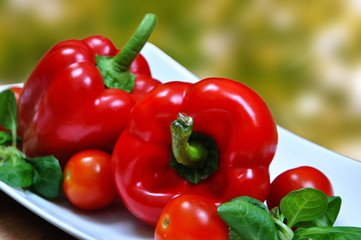Peppers with tomatoes