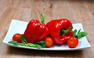 Peppers with tomatoes