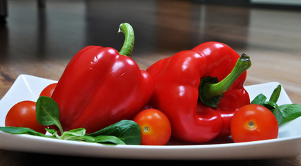 Peppers with tomatoes