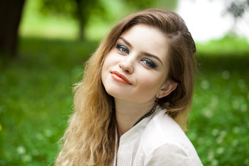 Fototapeta premium Portrait of young blonde woman