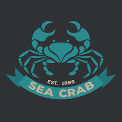 crab logo vector