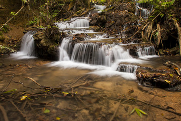 Fototapeta na wymiar Waterfall from ravine