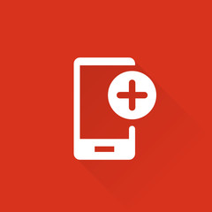 Obraz premium Flat Long Shadow Metro App