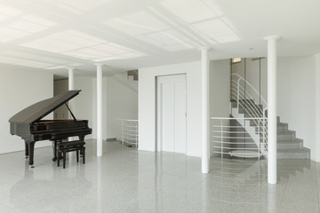 hall with grand piano