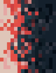 Abstract pixel art background close up
