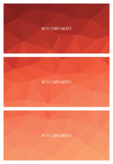 Abstract polygon compliment slip backgrounds