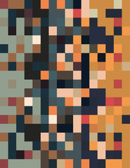 Abstract pixel art background close up