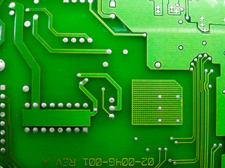 electronic printed circuit board (Green PCB)