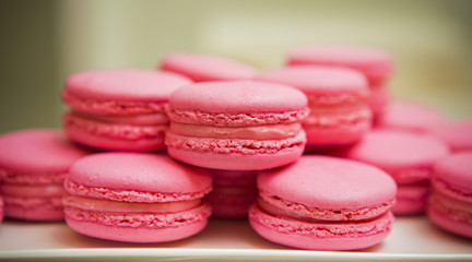 Plate of many mini bite size sandwich appetizers