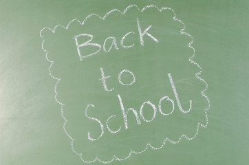 Tafel mit "Back to School"