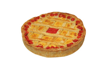 A Fresh and Tasty Cheese and Tomato Quiche.