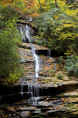 Tom Branch Falls at Deep Creek Area in North Carolina