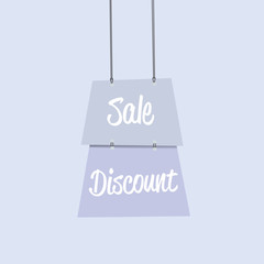 Sale discount label flat design copia