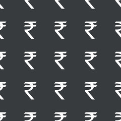 Straight black Indian rupee pattern