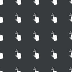 Straight black hand cursor pattern