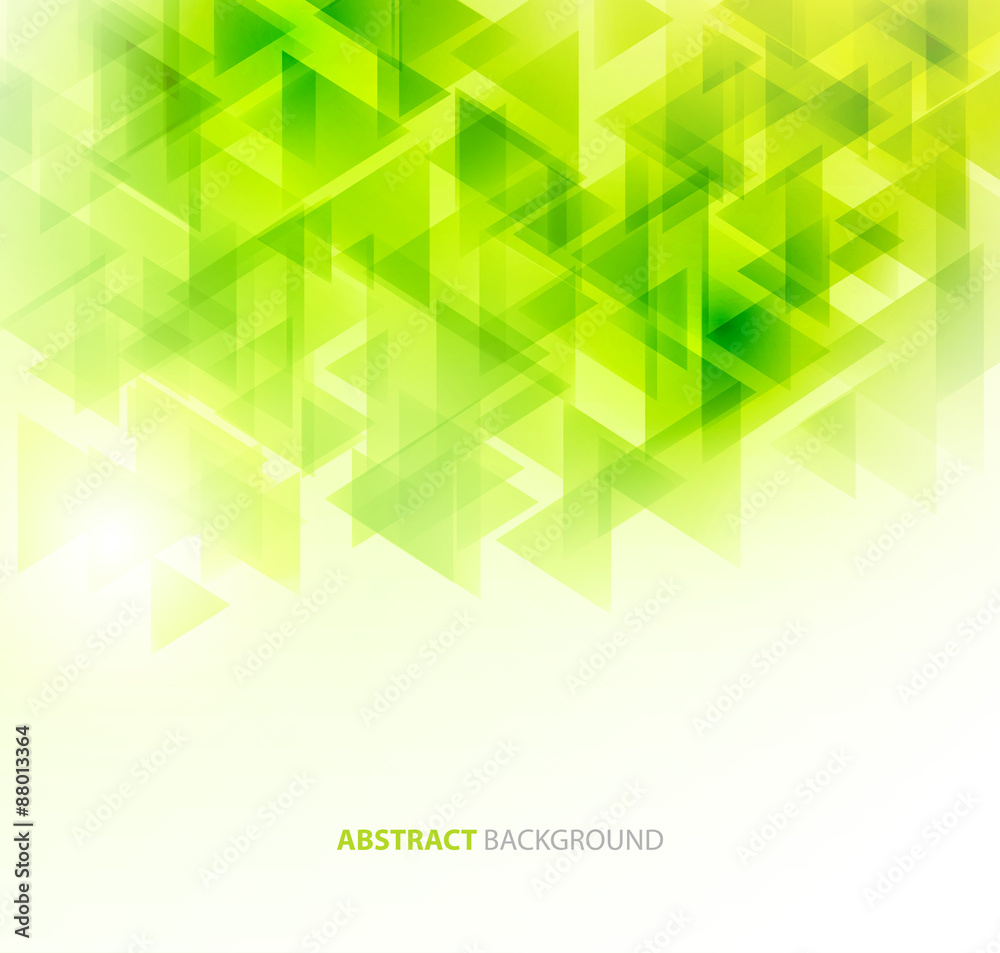 Poster green shiny technical background. vector