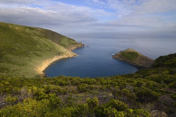 View of Horta, Faial island, Azores, Portugal
