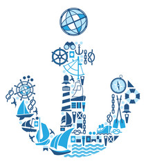 Composition with sailing symbols © Elapela