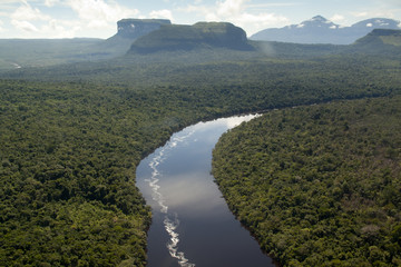 Vue sur le fleuve Orénoque au Venezuela