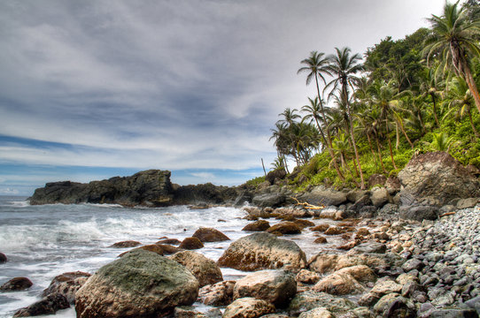 Rocks at the coast of Capurgana, Colombia

