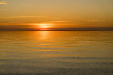Fototapeta premium Sonnenuntergang an der Ostsee