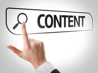 Content written in search bar on virtual screen