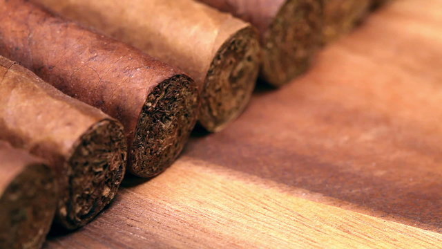 The Cuban cigars, hand made