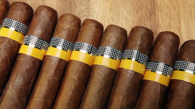 The Cuban cigars, hand made