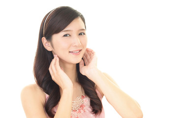 Fototapeta premium 微笑む美しい女性