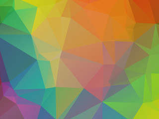 Retro Color Background Triangular Shape