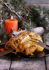 Baked chicken for Christmas
