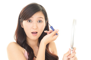 Obraz premium 驚く女性