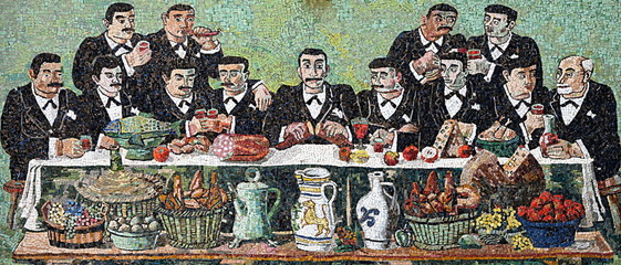 Obraz premium buffet trop macho