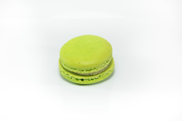 Colorful macaroon isolated on white background