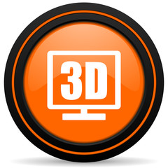 3d display orange icon