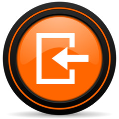 enter orange icon