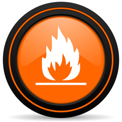 flame orange icon